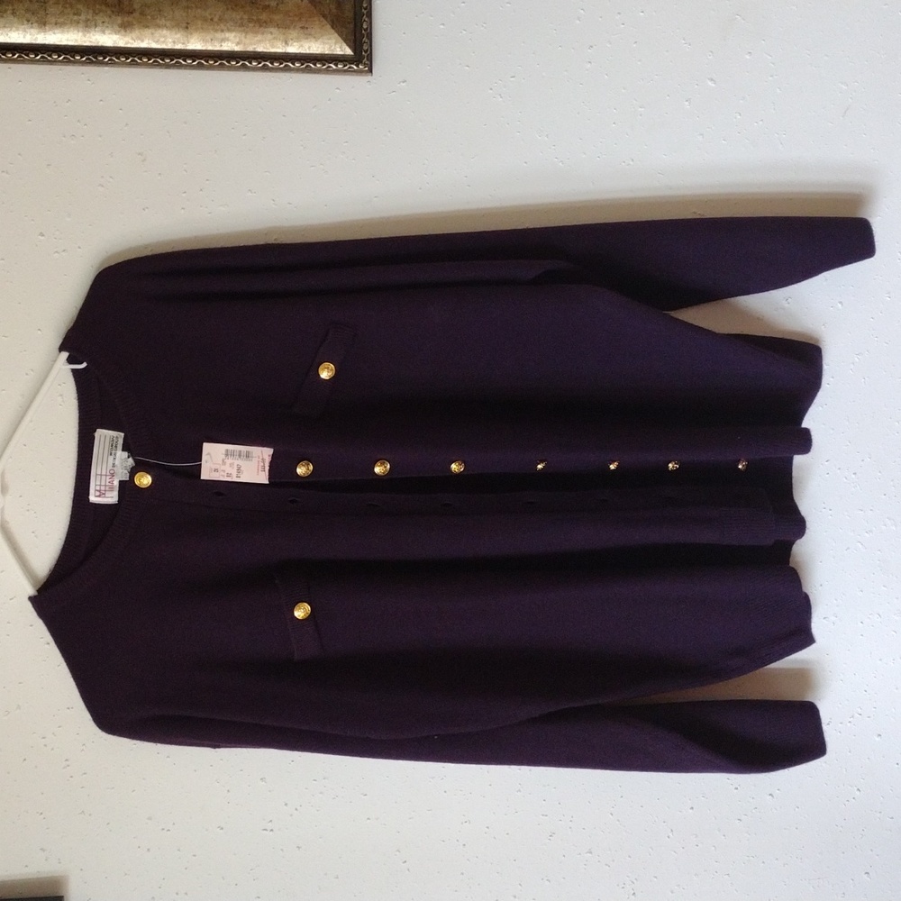 New with tags Milano purple cardigan